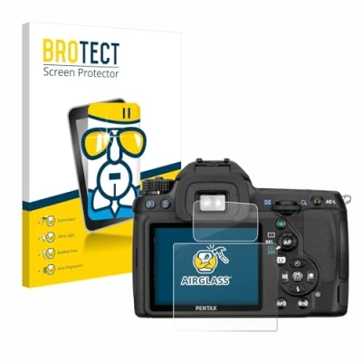 Immagine di brotect Pellicola Protettiva Vetro per Pentax K5, K 5 Protezione Schermo [Durezza Estrema 9H, Chiaro]