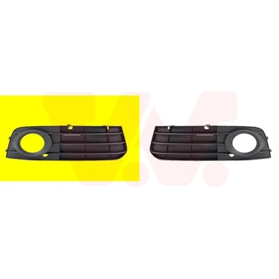 Immagine di VAN WEZEL 0327596 Griglia Paraurti con foro/fori per fendinebbia anteriore Dx veicoli senza assistenza parcheggio AUDI: A4 B8 Avant, Sedan
