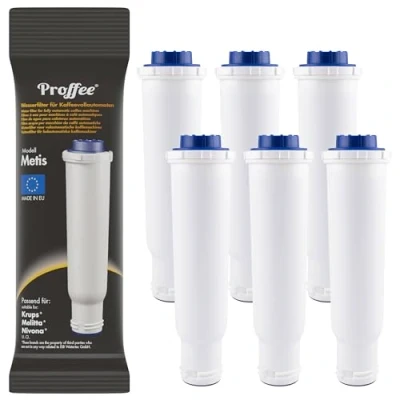 Immagine di Proffee Metis 6 x filtri per l&#039;acqua compatibili con Krups F088 Aqua cartuccia filtrante Melitta Pro filtro acqua fresca Nivona NIRF 700 macchine automatiche e caffettiere