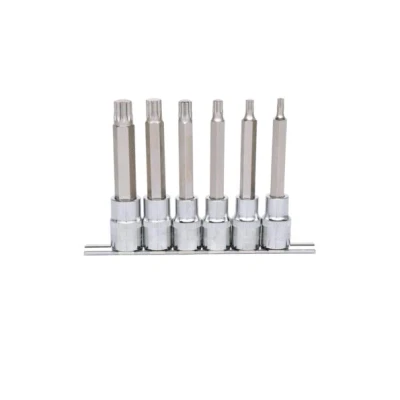 Immagine di KS Tools 918.1358 1/2&quot; Serie di bussole p.viti XZN CHROME lunghe,6 pzM5 M14