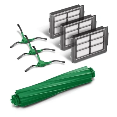 Immagine di iRobot Total Kit per Robot Roomba Plus 405 e 505 Combo + AutoWash Dock, 3 Filtri, Spazzole Laterali, 1 Spazzola Multisuperficie, Originale