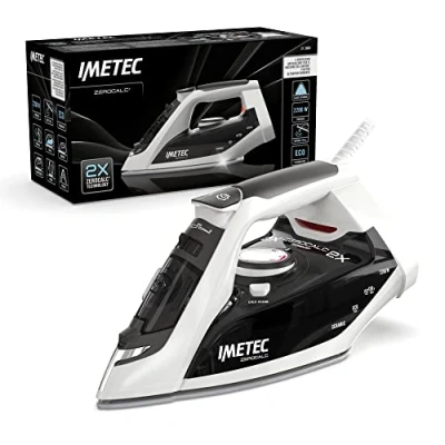 Immagine di Imetec ZeroCalc Z1 2800 Ferro da Stiro a Vapore Tecnologia Anticalcare Piastra Ceramica ad Alta Scorrevolezza Risparmio Energetico 2200 Watt Colpo 130 g Calc Clean