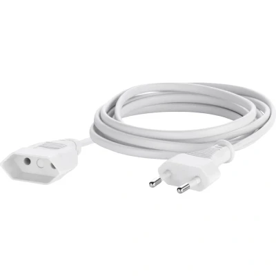 Immagine di Sygonix SY 5042680 Alimentazione Prolunga Bianco 5.00 m H03VVH2 F 2X 0,75 mm²