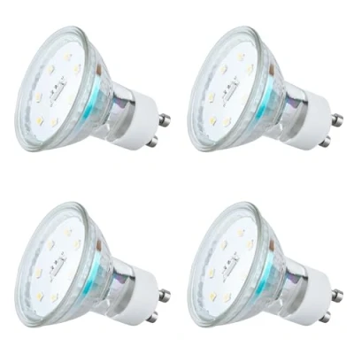 Immagine di SEBSON Lampadina LED GU10 3,5W (Equivalente a 35W) 300lm Bianca Calda 2900K Non Dimmerabile Angolo di Diffusione 110 Spot 230V Set da 4