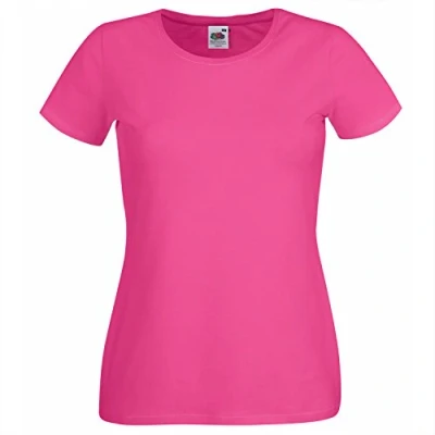 Immagine di Fruit of the Loom SS129M, T Shirt Donna, Rosa (Fuchsia), S (Taglia Produttore: 10)