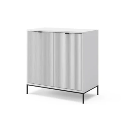 Immagine di Vicco cassettiera per camera da letto Eliza, Bianco, 80 x 81.2 cm con 2 porte