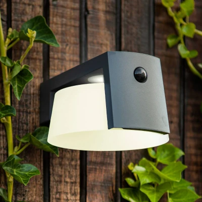 Immagine di Lutec MOON 6906001118 Lampada solare da parete per esterni 9.50 W Bianco neutro Antracite