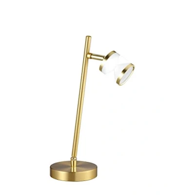 Immagine di Trio Leuchten 577110108 Levisto Barra con Faretti a LED, Lampada da Tavolo in Ottone Opaco, 4.5 W, Tischleuchte Messing Matt