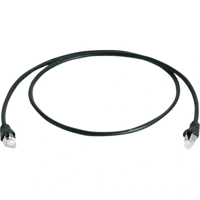 Immagine di Telegärtner L00006A0056 RJ45 cavo di rete, patch CAT 6A S/FTP 50.00 m Nero Ritardante fiamma, Privo alogeni, Certificato UL 1 pz.