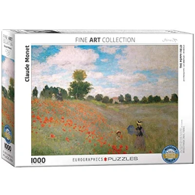 Immagine di EuroGraphics The Poppy Field by Claude Monet Belle Puzzle, Multicolore, 48 x 68 cm, 6000 0826