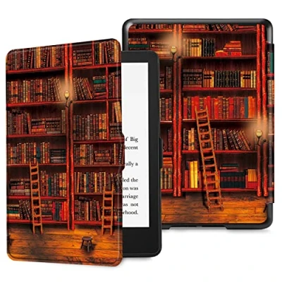 Immagine di FINTIE Custodia Per 6,8&quot; Kindle Paperwhite (11ª Generazione 2021) e Signature Edition, Sottile Leggero Protettiva Cover con Funzione Auto Sveglia/Sonno, Library