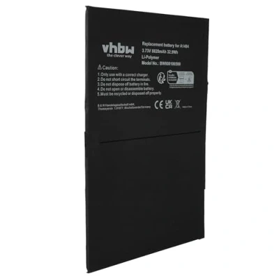 Immagine di vhbw batteria compatibile con Apple iPad 5, Air, Mini A1474, A1475, MD785LL/A, MD786LL/A Pad sostituisce 6712 6700, A1484 (8820mAh, 3.73V)