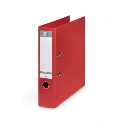 Immagine di Oxford Smart Pro+ Raccoglitore a leva, formato A4XL, dorso 80 mm, 2 anelli D, copertina in polipropilene, colore: Rosso
