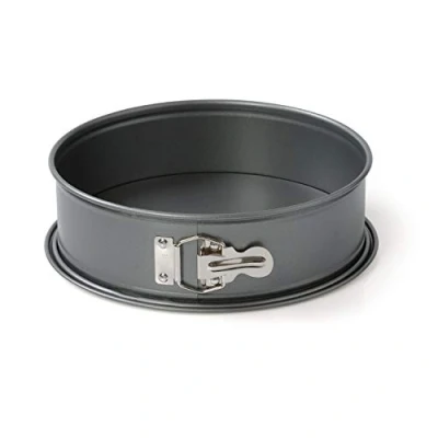 Immagine di ORIGINAL KAISER Gourmet Teglia apribile, 20 cm, rotonda, fondo piatto, rotondo, antiaderente, a prova di perdite, resistente al calore fino 230 C, colore: Grigio