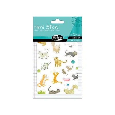 Immagine di Maildor design gatti Mimi, 4 unità, Multicolor