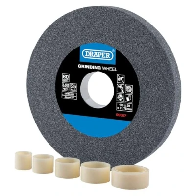 Immagine di Draper 99567 Mola da banco in ossido di alluminio, 60 g, 150 x 20 mm