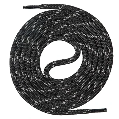Immagine di Mount Swiss Lacci per scarpe rotondi, ø 4,5 mm, di alta qualità, resistenti agli strappi, in poliestere resistente, da trekking, lavoro, montagna e