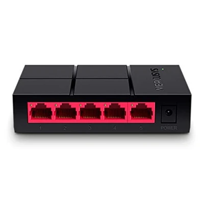 Immagine di TP Link Mercusys MS105G Switch Ethernet 5 Porte Gigabit, Sdoppiatore Ethernet, Gigabit per la Casa e l&#039;Ufficio, Plug Play, Montaggio Desktop, Contenitore di Plastica