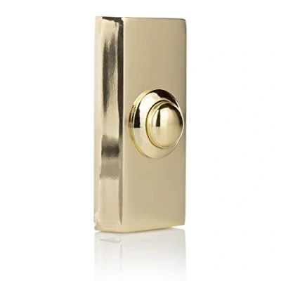 Immagine di Byron DBW 21027 Pulsante a campana Cablato 2 fili Colore ottone