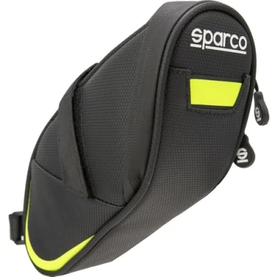 Immagine di Sparco borsa gialla per bicicletta in materiali compositi impermeabile e resistente all&#039;abrasione