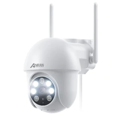 Immagine di ANRAN 5MP HD Telecamera di Sorveglianza Esterno WiFi, 360 PTZ con Tracciamento Automatico, Visione Notturna a Colori Faretto, Audio Bidirezionale, Compatibile Alexa, P3 Max