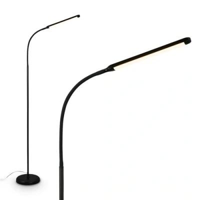 Immagine di BRILONER lampada da terra a LED con tocco, dimmerabile, funzione di memoria, lettura, salotto, camera letto, plafoniera, terra, 21 x 170 cm, colore nero