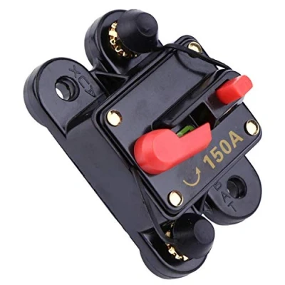 Immagine di Interruttore Automatico Circuito Fusibile Reset da 12V 24V 80 300A per La Protezione Sovraccarico di Audio Autoveicoli/Video, Portafusibile Auto Nave Bicicletta(150A)