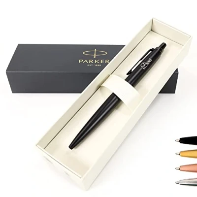 Immagine di Penna Parker Jotter XL monocromatica personalizzata + confezione regalo Crea un davvero unico Incisione laser (Nero)