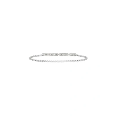 Immagine di Breil, Collezione Tennis, Bracciale Uomo in Acciaio Lucido con Cubic Zirconia, Lucente ed Elegante, Lunghezza Regolabile