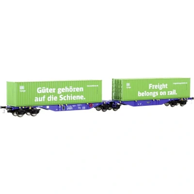 Immagine di Mehano 28398 Vagone per container ho Sgmrss90 DB Cargo di Ermewa