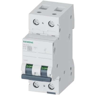 Immagine di Siemens 5sl6 Automatico Magnetotermico 230 V 6 KA 1 + neutro poli C 13 A