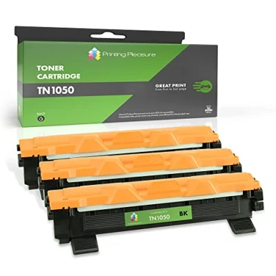 Immagine di 3 Toner Compatibili per Brother DCP 1510, 1510E, 1512, 1512E, 1610W, 1612W, HL 1110, 1110E, 1112, 1112E, 1210W, 1212W, MFC 1810, 1810E, 1910W TN1050, Colore: Nero