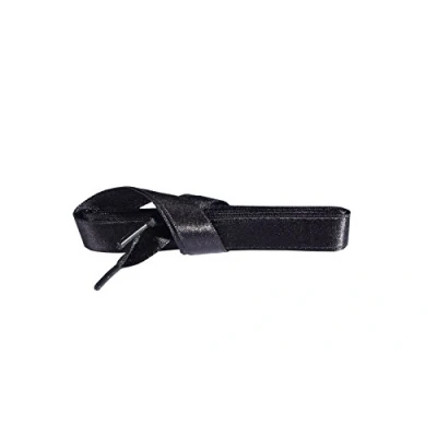 Immagine di Kaps Lacci per Scarpe in Raso Satin Casual, da Ginnastica, Sneakers, Alta Qualità e Resistenza, 1 Paio (90 cm 36 inch 5/6 paia di occhielli/Nero)