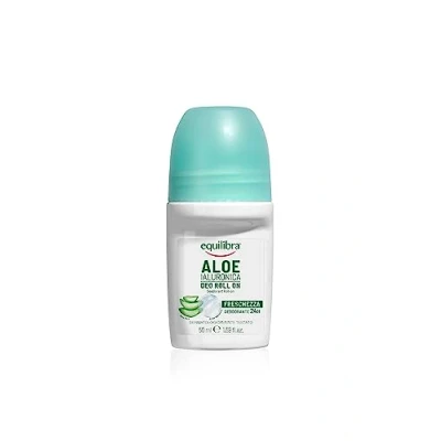 Immagine di Equilibra Corpo, Aloe Ialuronica Deo Roll On, Deodorante Adatto per Pelli Sensibili con Complesso Anti odore, a Base di e Acido Ialuronico, 50 ml