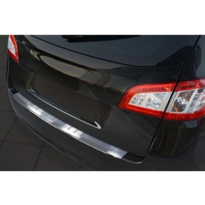 Immagine di Avisa Protezione paraurti Posteriore in Acciaio Inox Compatibile con Peugeot 508 SW 2011 &#039;Ribs&#039;