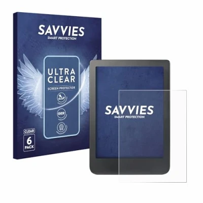 Immagine di savvies (6 Pezzi Pellicola Protettiva per Kobo Clara HD (6&quot;) / BW/Colour Protezione Schermo Trasparente