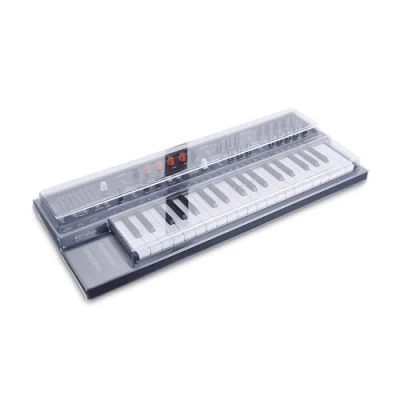 Immagine di Decksaver Cover per Arturia MiniFreak Coperchio protettivo in policarbonato super resistente, colore fumé trasparente, prodotta nel Regno Unito, la scelta dei produttori una protezione