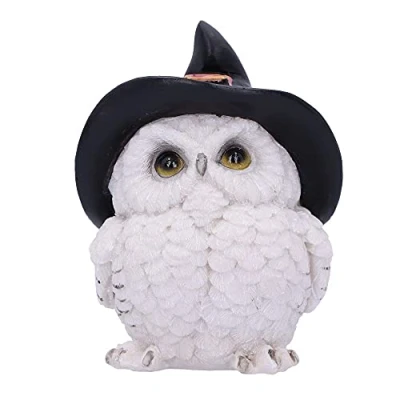 Immagine di Nemesis Now Snowy Spells Owl Statuetta di 9 cm, colore: Bianco