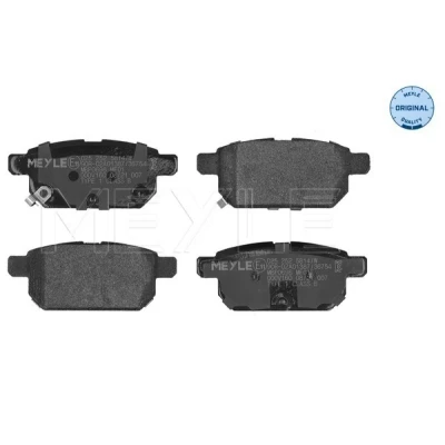 Immagine di MEYLE 025 252 5814/W Kit pastiglie freno ORIGINAL Quality Assale posteriore con segnalatore acustico usura lamierino anticigolío SUZUKI: SWIFT 4