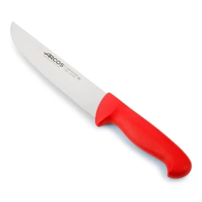 Immagine di Arcos Serie 2900 Coltello Scannare Macellaio Bistecca Lama Acciaio Inossidabile Nitrum 210 mm Manico Polipropilene Colore Rosso