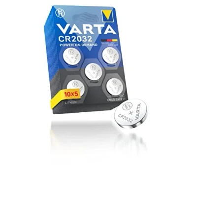 Immagine di VARTA Pile a Bottone CR2032, confezione da 50, Power on Demand, Lithium, 3V, imballaggio sicuro per i bambini, dispositivi Smart Home, chiavi dell&#039;auto e altre applicazioni [Esclusivo su Amazon]