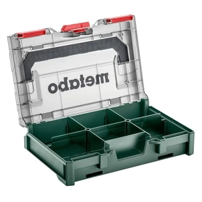 Immagine di Metabo metaBOX 63 XS 626896000 Contenitore porta attrezzi ABS Verde, Trasparente (L x L A) 252 167 mm
