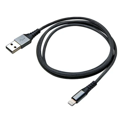 Immagine di Celly Data Cable USBLIGHTNYLBK Cavo di ricarica USB nero 2.0