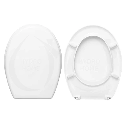 Immagine di HYDRO HOME Copriwater Ideal standard Elivas Compatibile, Tavoletta Wc IN Plastica Termoindurente Avvolgente Con Cerniere Regolabili, Asse Colore Bianco MADE ITALY