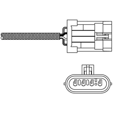 Immagine di DELPHI ES20300 12B1 Sonda lambda planare, riscaldato FIAT: Punto I Hatchback, Cabrio