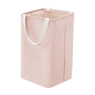 Immagine di Amazon Basics Rettangolare Contenitore portaoggetti in tessuto, Alto e cubico, Rosa