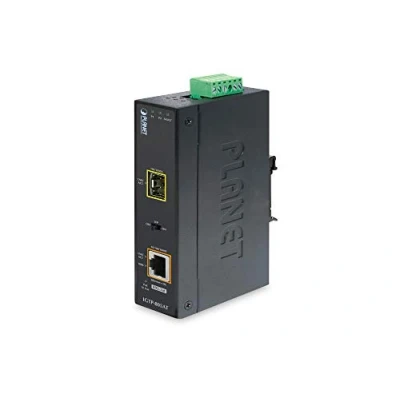 Immagine di Planet IP30 Industrial 10/100/1000Bas to 100/1000X SFP Converter, IGTP 805AT (to Converter with 802.3at Poe+ ( 40 75C))