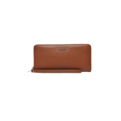 Immagine di Guess Portafoglio Laurel Slg con zip e bracciale Marrone Cognac