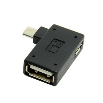 Immagine di chenyang CY Adattatore host OTG Micro USB 2.0 ad angolo retto da 90 gradi con alimentazione per Galaxy S3 S4 S5 Note2 Note3 Cellulare e tablet