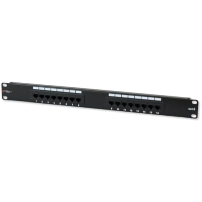 Immagine di Techly Professional 022885 Pannello Patch UTP 16 Posti RJ45 Cat.6 Nero